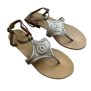 Jack Rogers Maci Pewter sandals